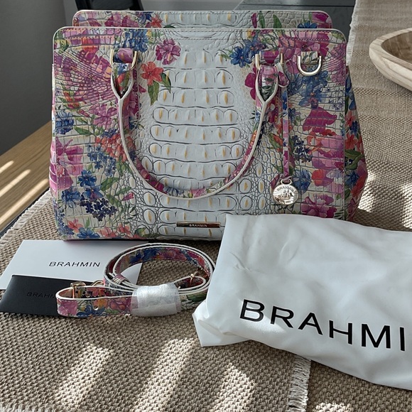 Brahmin Handbags - Brahmin Floral Embossed Ombre Melbourne